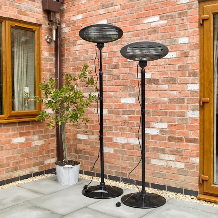 2kw freestanding electric patio heater