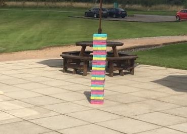 outdoor Jenga 3 block