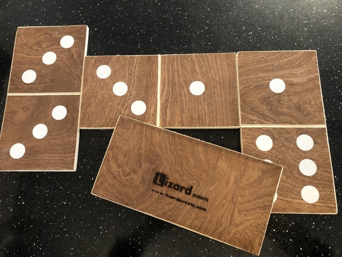 new wooden vintage handmad dominoes