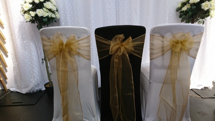 Gold Organza Sash