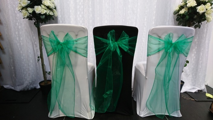 Green Organza Sash