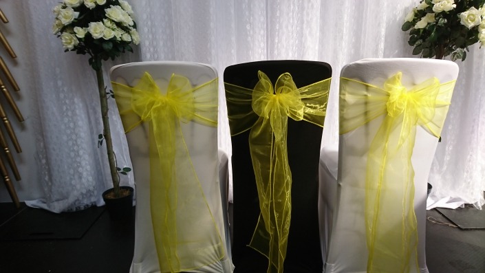 Lemon Organza Sash