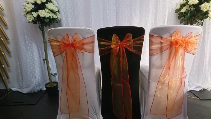 Orange Organza Sash