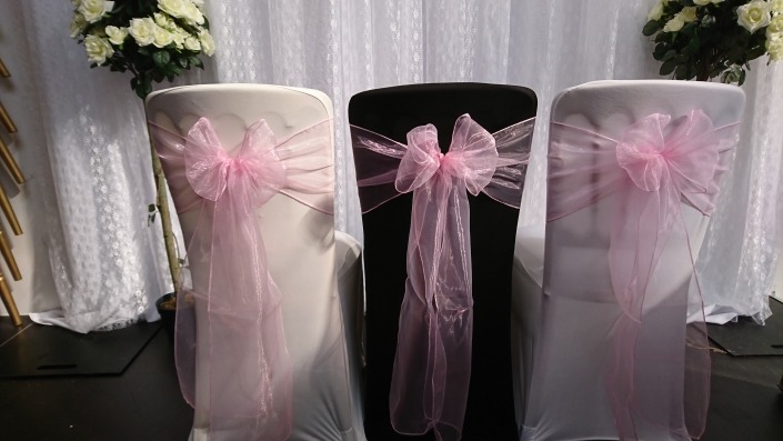 Pink Daisy Organza Sash