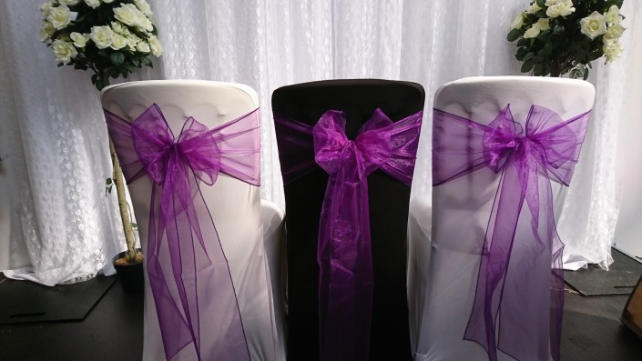 Purple Majesty Organza Sash