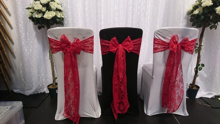 Red Lace Sash