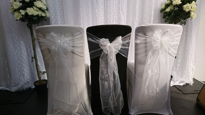 White Organza Sash