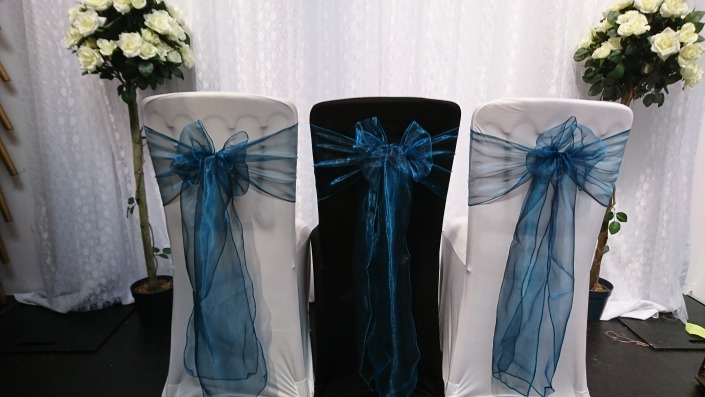 Blue Jay Organza Sash