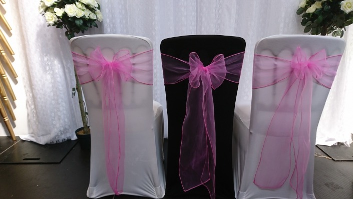 Bubblegum Pink Organza Sash