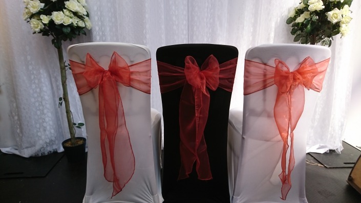 Burnt Orange Organza Sash