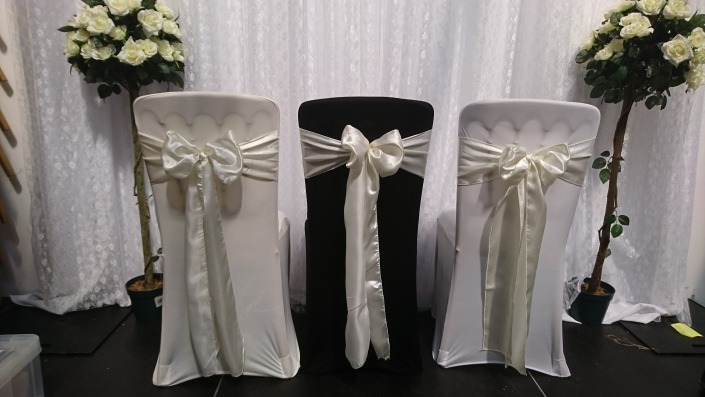 Cream Satin Sash