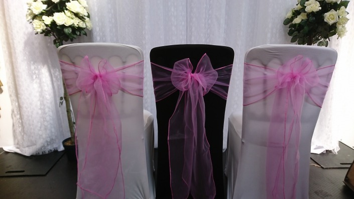 Dusky Pink Organza Sash